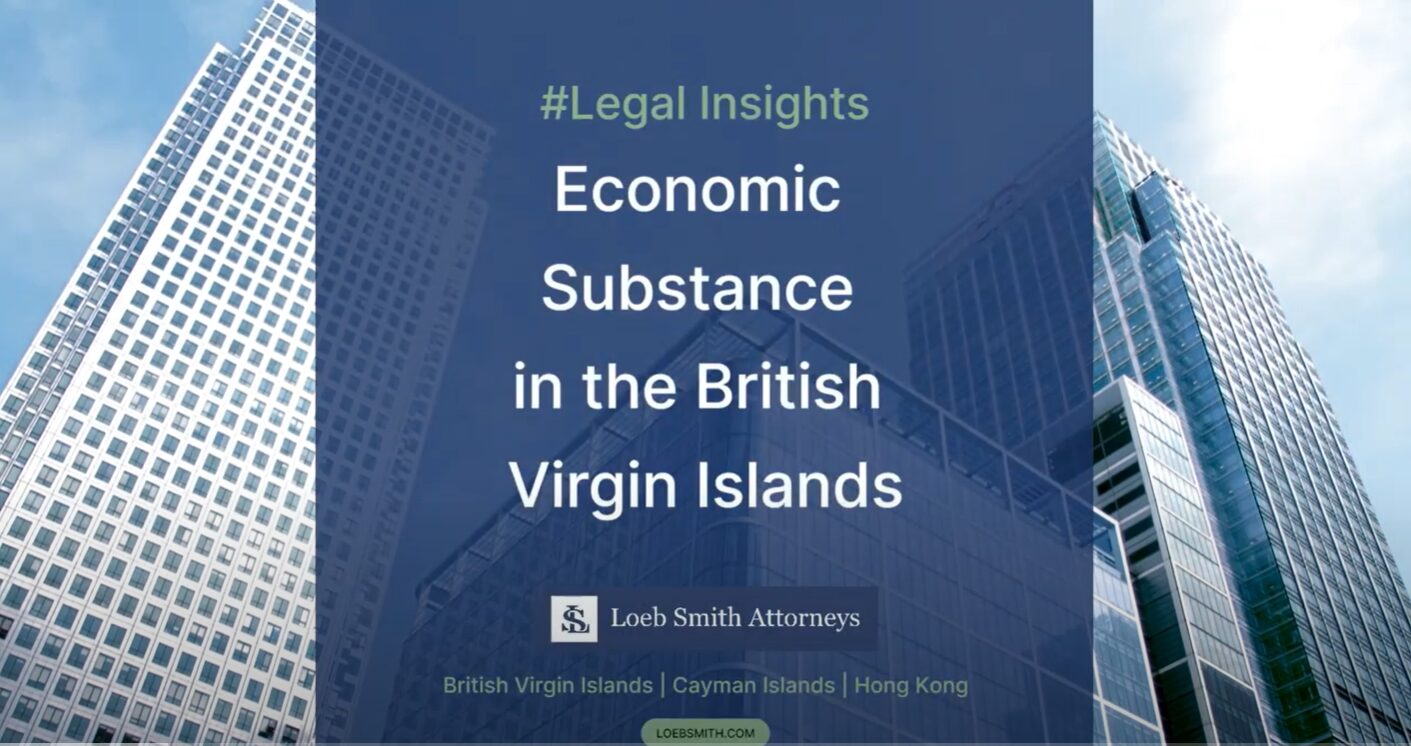 Economic Substance in the British Virgin Islands